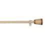 Beige Powder Coated Iron Curtain Rod (84 to 144 Inches) With Bracket