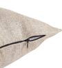 Beige Solid Jute 16 x 16 Inches Cushion Covers (Set of 5)