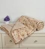 Beige Printed Microfiber Reversible 180 GSM Double Bed AC Comforter