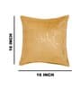 Beige Printed Velevt 2 Cushion Covers