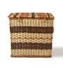 Wicker Laundry Basket With Lid-Medium