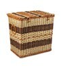 Wicker Laundry Basket With Lid-Medium