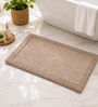 Beige Reversible Cotton Bathmat (40x60 cm)