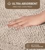 Beige Reversible Cotton Bathmat (50x80 cm)