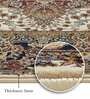 Beige&Rust Polypropylene Antistatic 120X170Cm Carpet With Cotton Backing