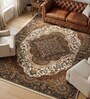 Beige&Rust Polypropylene Antistatic 160X230Cm Carpet With Cotton Backing