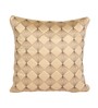 Beige Satin Abstract 16x16 inches Cushion Covers (Pack of 2)