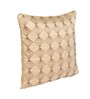 Beige Satin Abstract 16x16 inches Cushion Covers (Pack of 2)