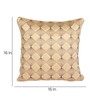 Beige Satin Abstract 16x16 inches Cushion Covers (Pack of 2)