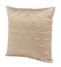 Beige Satin Geometric 16x16 inches (Set of 5) Cushion Covers