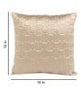 Beige Satin Geometric 16x16 inches (Set of 5) Cushion Covers