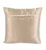 Beige Satin Geometric 16x16 inches (Set of 5) Cushion Covers