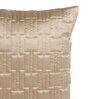 Beige Satin Geometric 16x16 inches (Set of 5) Cushion Covers