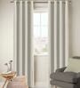 Satinato Beige Semisheer Polyester 7 Feet Eyelet Door Curtain