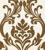 Beige Floral Polyester 9 Ft Semisheer Eyelet Door Curtains (Set of 2)