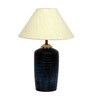 Beige Shade Table Lamp With Terracotta Base