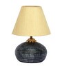 Beige Shade Table Lamp With Terracotta Base