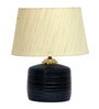 Beige Shade Table Lamp With Terracotta Base