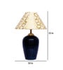 Prato Beige and Gold Fabric Shade Night Lamp With Teracotta Base