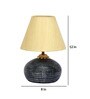Beige Shade Table Lamp With Terracotta Base