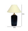 Beige Shade Table Lamp With Terracotta Base