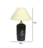 Beige Shade Table Lamp With Terracotta Base