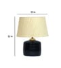 Beige Shade Table Lamp With Terracotta Base