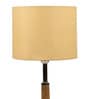 Waitara Beige Fabric Shade Night Lamp With Mango wood Base