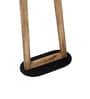 Amalia Beige Iron Shade Club Floor Lamp With Wood Base