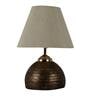 Beige Shade Table Lamp  With Antique Terracotta Base