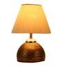 Beige Shade Table Lamp  With Antique Terracotta Base