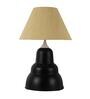 Beige Shade Table Lamp With Black Base