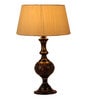 Beige Shade Table Lamp With Golden Black Brass Base