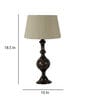 Beige Shade Table Lamp With Golden Black Brass Base