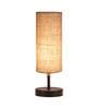 Persian Beige Jute Shade Table Lamp With Iron Base