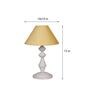 Beige Shade Table Lamp With Metal Base