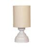 Beige Shade Table Lamp With Metal Base