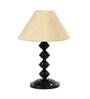 Beige Shade Table Lamp With Metal Base