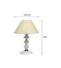 Beige Shade Table Lamp With Metal Base