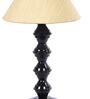 Beige Shade Table Lamp With Metal Base