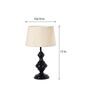 Beige Shade Table Lamp With Metal Base