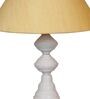 Beige Shade Table Lamp With Metal Base
