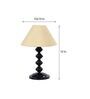 Beige Shade Table Lamp With Metal Base