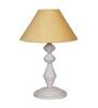 Beige Shade Table Lamp With Metal Base