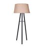 Beige Shade Table Lamp With Metal Base