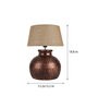 Beige Shade Table Lamp With Metal Base