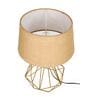 Beige Shade Table Lamp With Metal Base