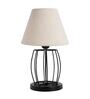 Beige Shade Table Lamp With Metal Base