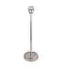 Beige Shade Table Lamp With Stainless Steel Base