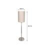 Beige Shade Table Lamp With Stainless Steel Base